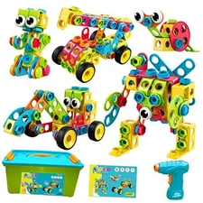  STEM Toys 195 PCS Building Toys Educational Toys for Boys and Girls Ages 3 4 