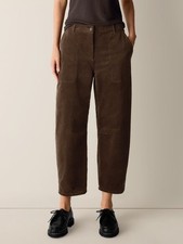 EILEEN FISHER Organic Cotton Stretch Corduroy Arch Pant HAZELWOOD