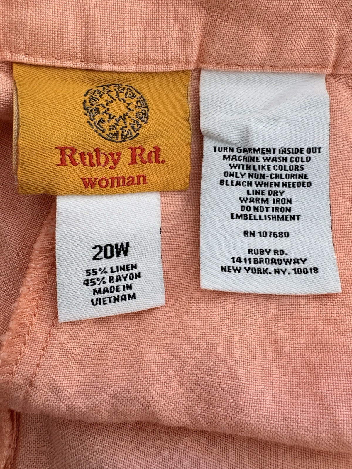 Ruby Rd. Capri Pants Embellished Pockets Linen Bl… - image 7