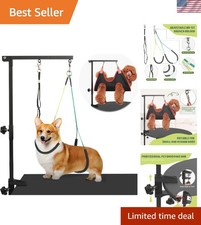 Adjustable Dog Grooming Arm 18"-35" with Hammock for Small-Medium Pets