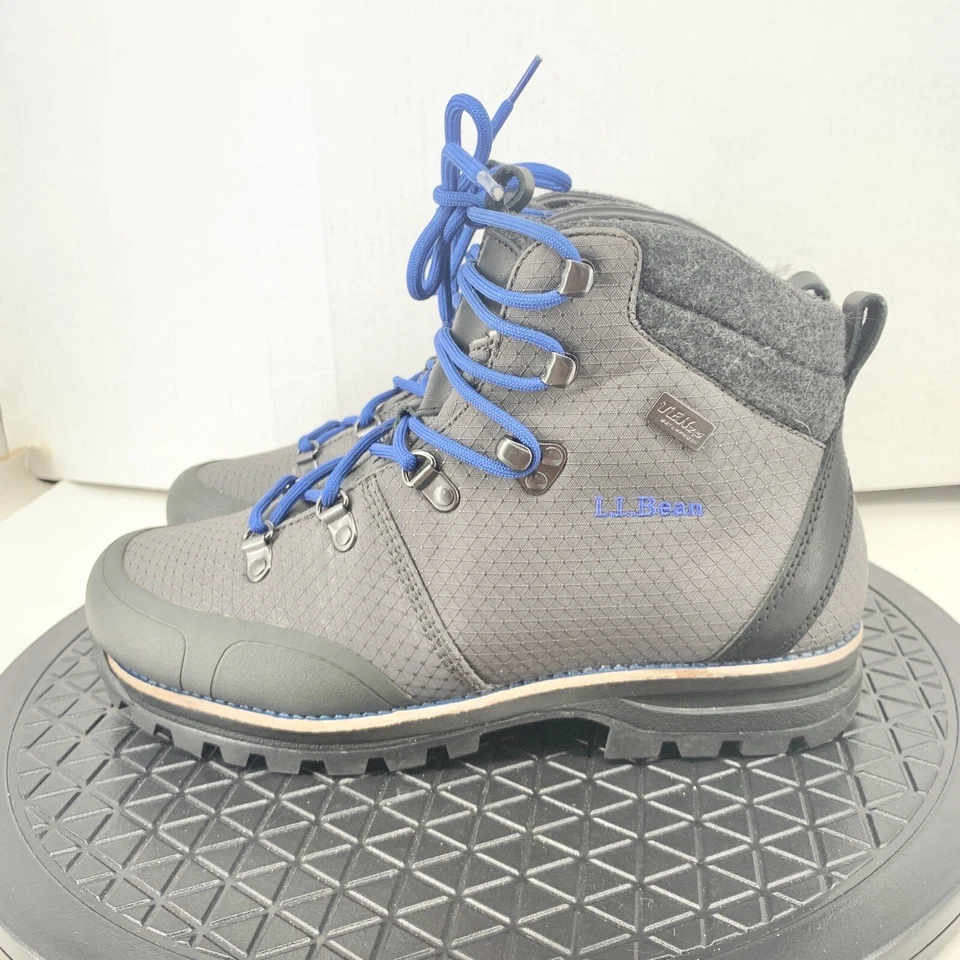 LL Bean Cresta Botas Mujer Talla 9.5 Zapatos Gris Negro Senderismo Tek 2.5 Impermeables Foto 3 de 4