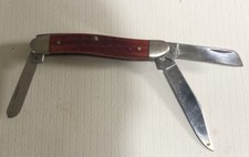 VTG XX Case 37183 Blade Stockman Folding Pocket Knife Brown Jigged Bone