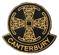 Canterbury Cross Embroidered Patch