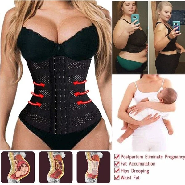 UK Women Postpartum C-Section After Birth Waist Trainer Belt Corset Body  Shaper