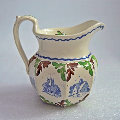 ANTIKES WEDGWOOD WASSERMILCHKÄNNCHEN HANDBEMALT VON ALFRED POWELL, UM 1916