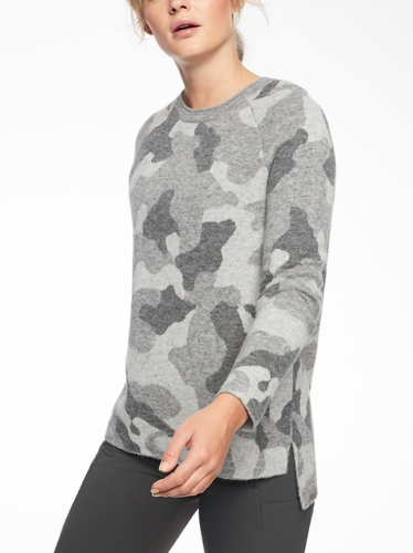 ATHLETA Undercover Camo Sweater XXS 