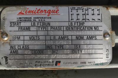 えちぴ Limitorque 864625 Type SMC Size 1 3 Phase 7.8 HP 230/460 Volt