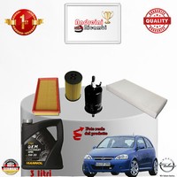 Inspektionskit Filter + ÖL opel Corsa C 1.0 12V 44KW 60CV Von 2004-> 2005