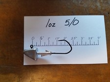 15 1oz S9 Shad Head Jigs on 5/0 VMC Barbarian Forged Black Jig Hooks