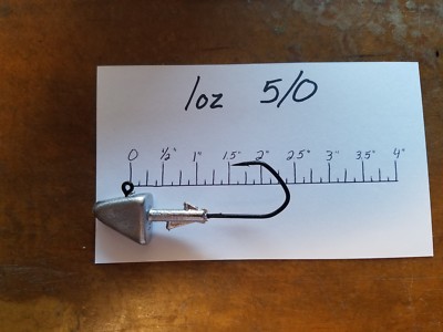 15 1oz S9 Shad Head Jigs on 5/0 VMC Barbarian Forged Black Jig Hooks