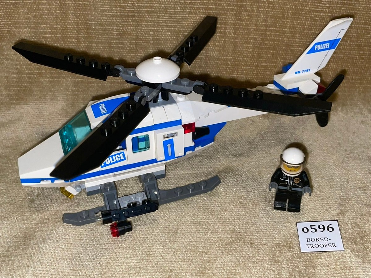 LEGO Sets: Town: City: 7741-1 Police Helicopter (2008) 100% CHOPPER COP  PATROL