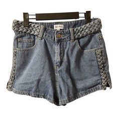 SUPERDOWN BRAIDED ANGELINE DENIM SHORTS WOMENS SIZE 27