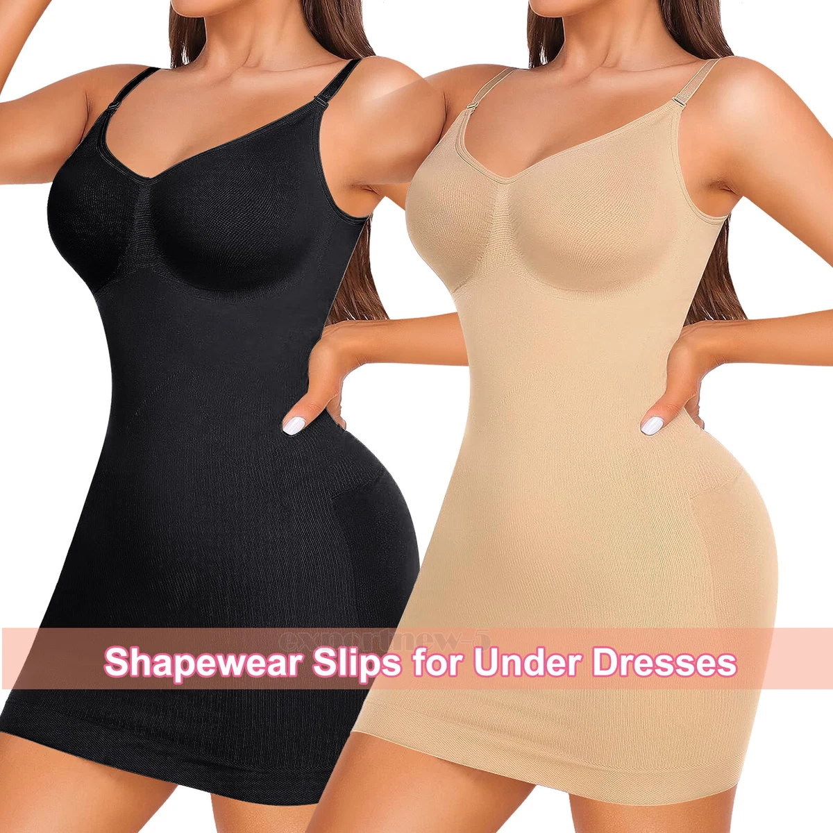 Full Slips Shapewear for Under Dresses Women Slimming Body Shaper Slip :  : Clothing, Shoes & Accessories