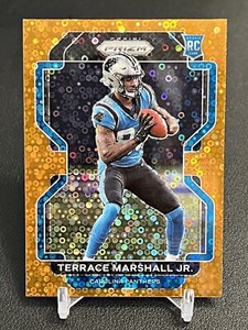 2021 Prizm Football Orange Disco Terrace Marshall Jr. Carolina Panthers RC #348