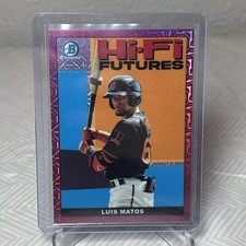 2022 Bowman Hi-Fi Futures Mega Box Pink Mojo Refractor /199 Luis Matos #HIFI-19