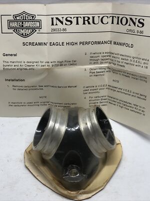 NOS Harley-Davidson Screamin Eagle High Performance Intake OEM 29033-86 FXR FX