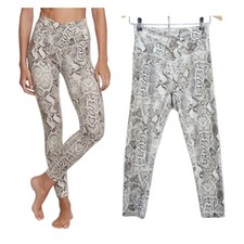 Victoria Secret Leggings Snake Skin Python Gym Yoga Pilates Running Sports UK 8