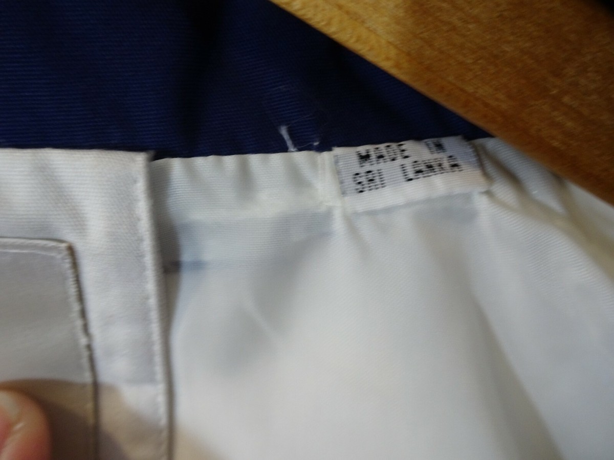 CLIPPER MIST Londontown Corp White Blue Full Zip Jacket Size CLIPPER MIST Londontown Corp White Blue Full Zip Jacket Size