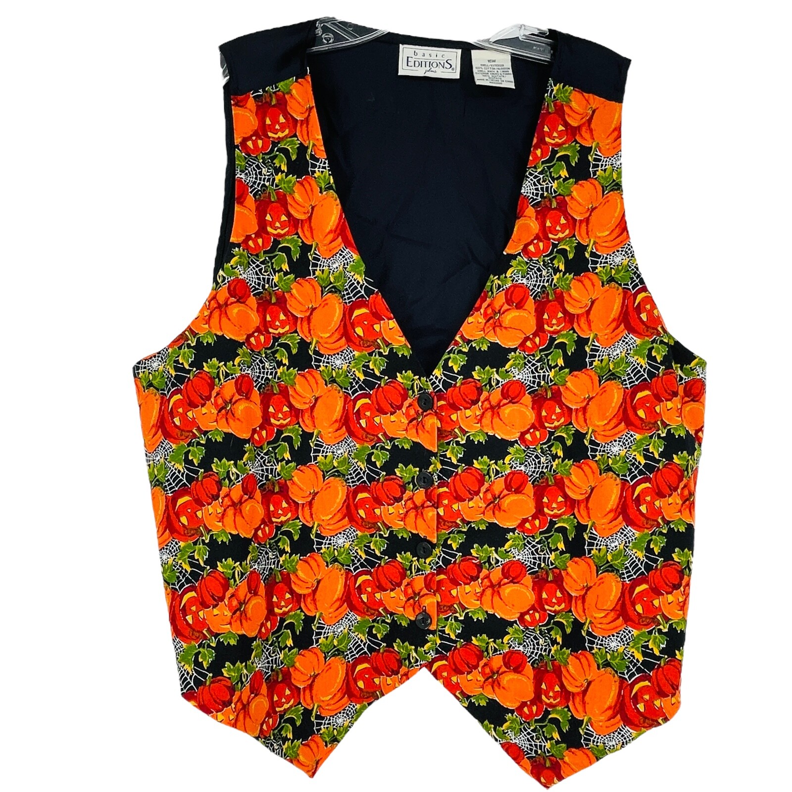 Vintage Basic Editions Pumpkin Halloween West Ora… - image 1