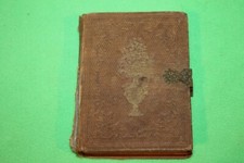 Antique Leather Photo Album With Photos Dated 1860's - QTY 24 PHOTOS