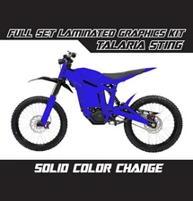 TALARIA STING Solid Color Change Blue Graphics Stickers Kit Wrap Skin Decals Set