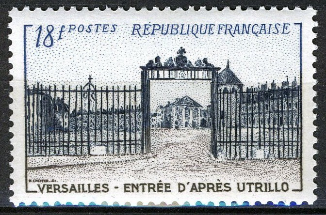France 1954, 18 Fr Palace at Versailles VF MNH, Mi 1014 cat 10€ | eBay
