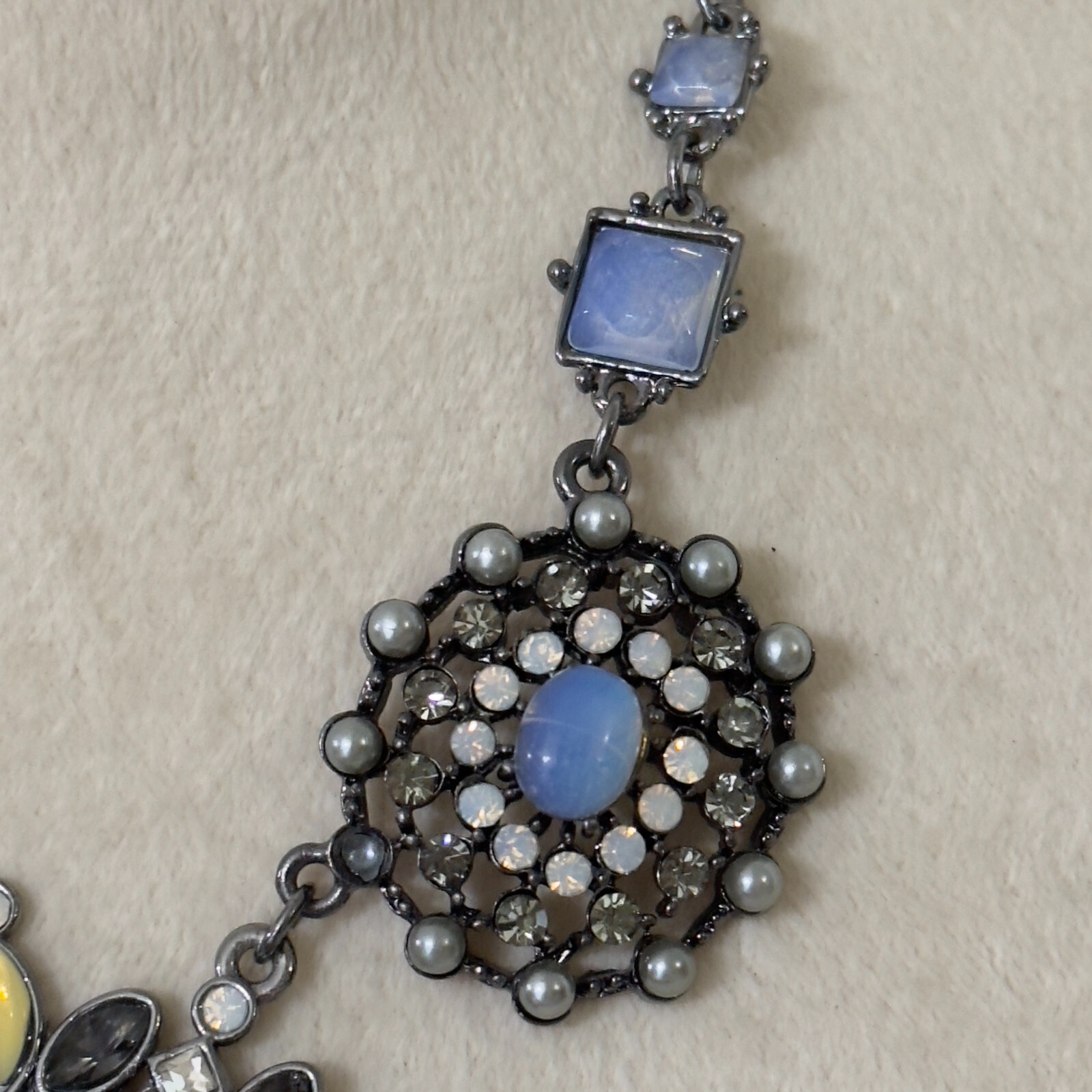 Chico’s Signed Statement Chunky Necklace Glam Jew… - image 2