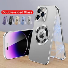 Magnetic Luxury Metal Non-Slip Case with Lens For iPhone 13 Pro Max 14 Pro