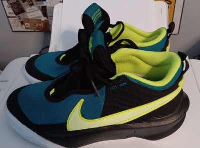 Nike Boys Team Hustle D X SU21 GREEN Basketball Shoes Sneakers Size 7