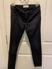 ABERCROMBIE KIDS Dark Black/Navy Wash Skinny Stretch Jeans- Girls Size 14