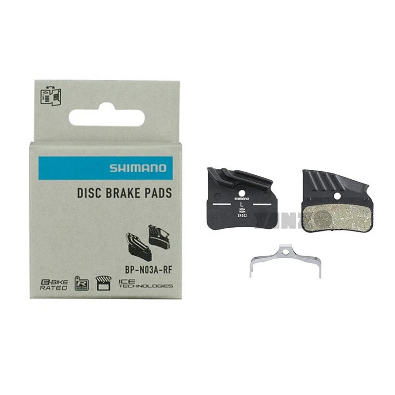 2 pares de pastillas de freno de disco de resina Shimano N03a originales para DEORE XTR SLX M9120 M8120 Foto 2 de 2