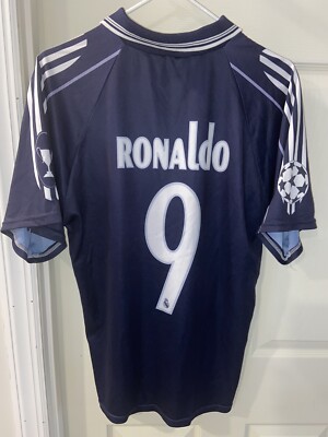 REAL MADRID RONALDO 9番 ユニフォーム R. Madrid 06/07 UEFA Champion League - White - Ronaldo 9 - Large