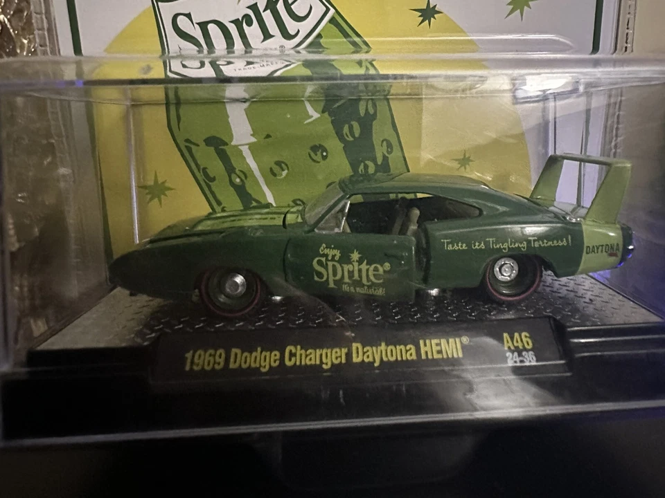CHASE M2 MACHINES 2024 COCA-COLA SPRITE 1969 DODGE CHARGER DAYTONA - Image 2 of 3