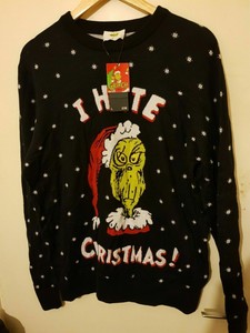 grinch mens christmas jumper
