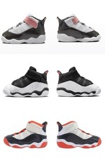 Nike Jordan 6 Rings TD Size White/ Orange/ Black/Pink Shoes Sneaker 8C-10C