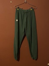 Set Active Cotton Fleece Woman Jogger Sweatpant Size Small Green