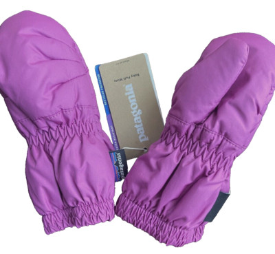 NEW Patagonia Baby Puff Mittens - Infants Newborns 0-3 months Pink Retail $45