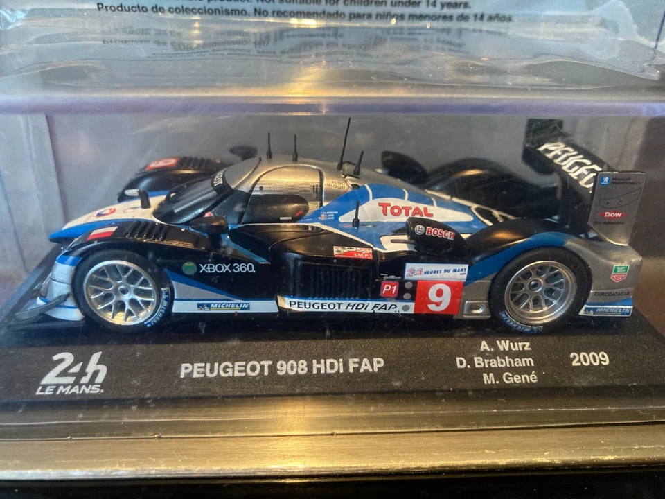 PEUGEOT 908 HDI FAP 2009 24 HEURES DU MANS SCALE 1/43 ALTAYA - Photo 2/4