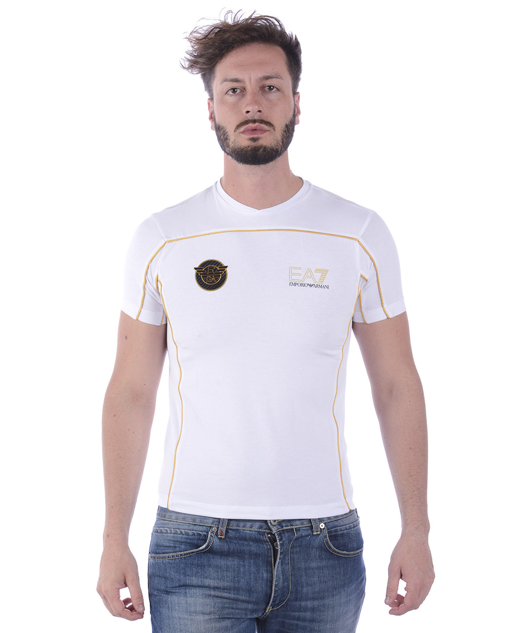 Emporio Armani EA7 T-Shirt Sweatshirt Sz. L Man White 3ZPTA4PJL2Z-1100 PUT OFFER Emporio Armani EA7 T-Shirt Sweatshirt Sz. L Man White 3ZPTA4PJL2Z-1100 PUT OFFER