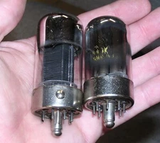 2 Philco Loctal Loktal radio tubes 35A5 and 7F7 tube each TV7 tested good