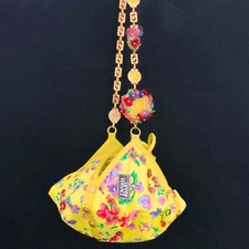 Gianni Versace Yellow Crossbody W/ Chain From S/s 1993 Miami Collection