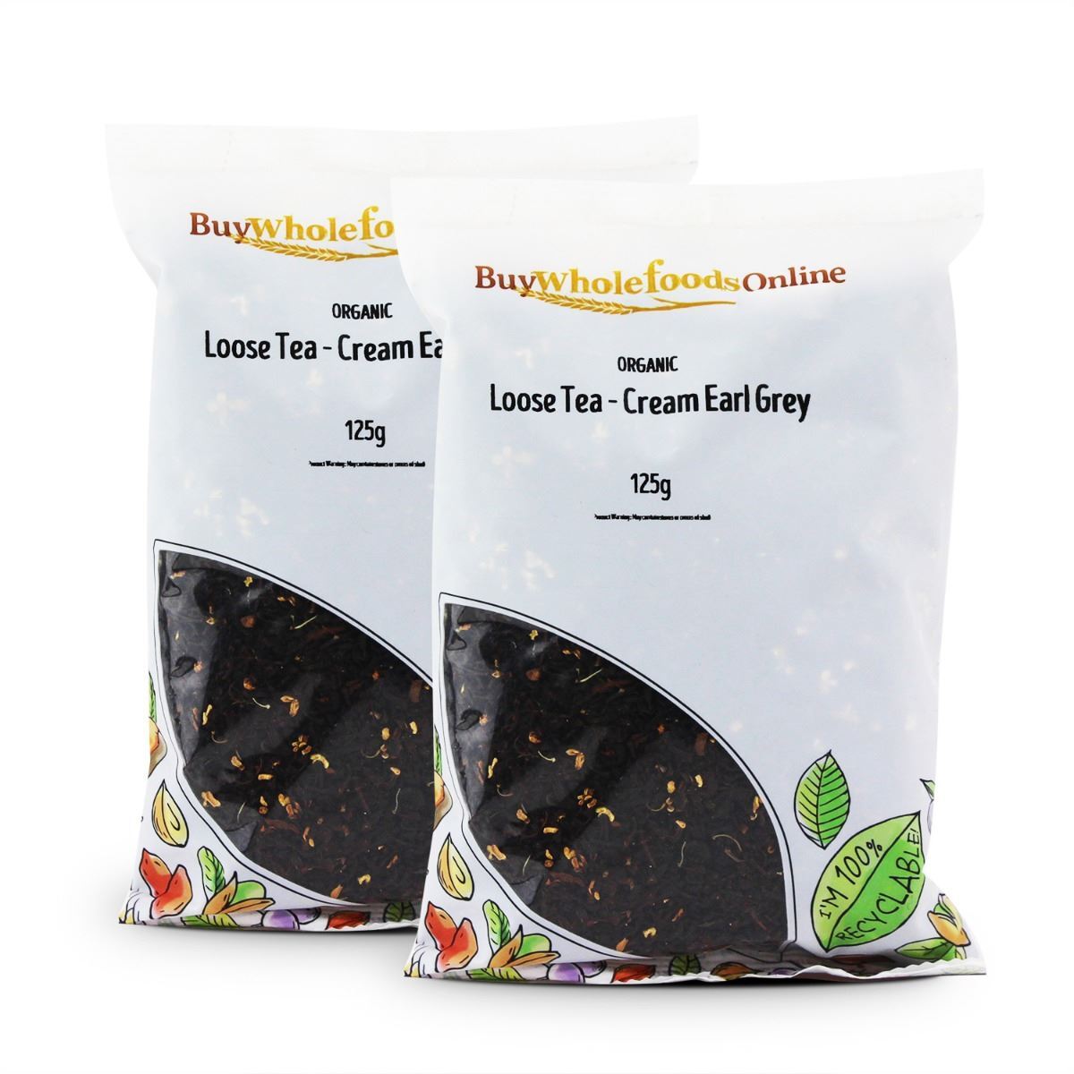 Loose Tea - Organic Cream Earl Grey 250g | BWFO | Free UK Mainland P&P
