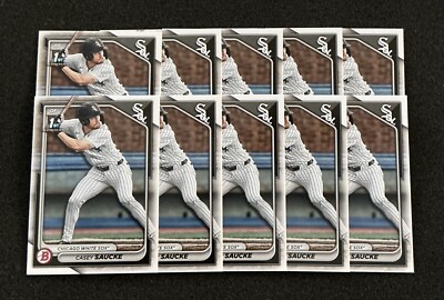 2024 Bowman Draft Casey Sauke 1st Paper Prospects Lot of 10 BD-33 White Sox  