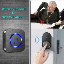LIKEPAI Wireless caregiver pager, DC Battery portable SOS calling bell system
