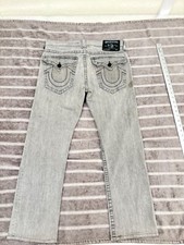 True Religion ® World Tour - RICKY - Gray - Made In USA - Size 33 - Jeans Pants
