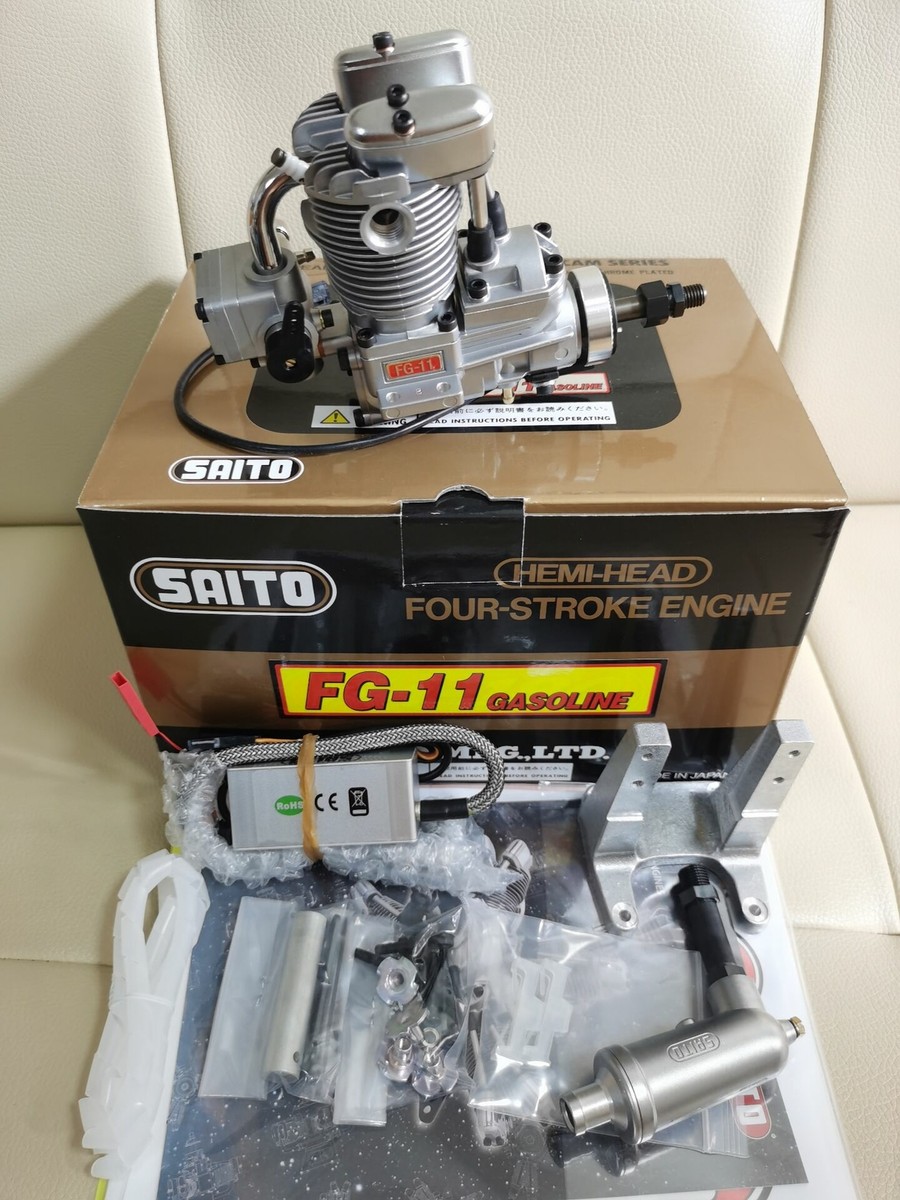 SAITO　FG-11　4サイクル・ガソリンエンジン Saito FG-11 Four-Stroke Petrol Engine