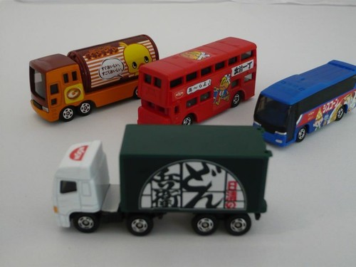 NISSIN FOODS ad car set tomica Chicken Ramen TAKARA TOMY Demae-Iccho - Picture 3 of 6