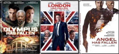 OLYMPUS + LONDON + ANGEL HAS FALLEN New DVD All 3 Films Gerard Butler