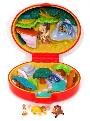 Disney The Lion King Compact Playset doll figures miniature Simba Pumbaa Timon