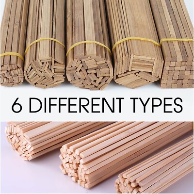 10 Stück Bambus Holz DIY Baumodell Material Holzstücke Handarbeit Handarbeit